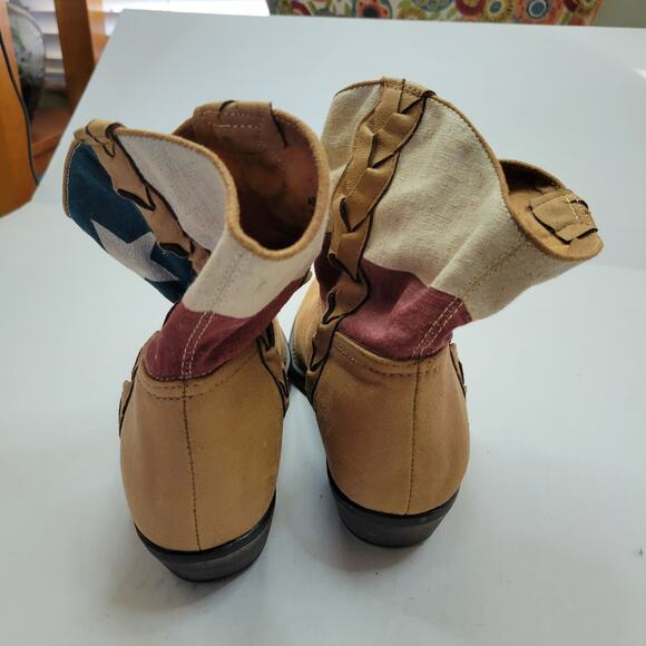 American Rag Cie Mason Texas Flag Patriotic Western Cowboy Boots Women's 8M - Picture 4 of 9